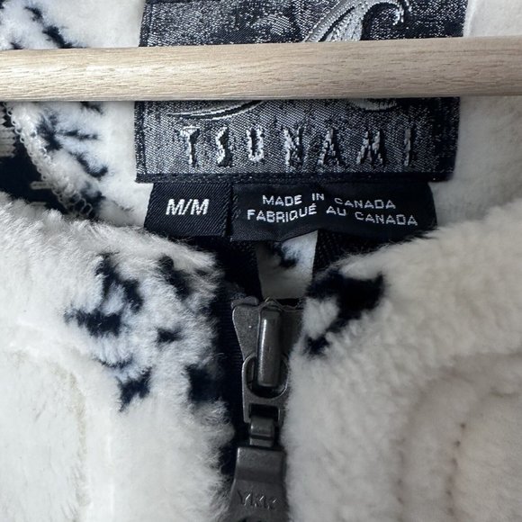 Tsunami Jacket Womens Medium Fleece Faux Fur Deer Christmas Trees Outdoo… - Picture 4 of 8